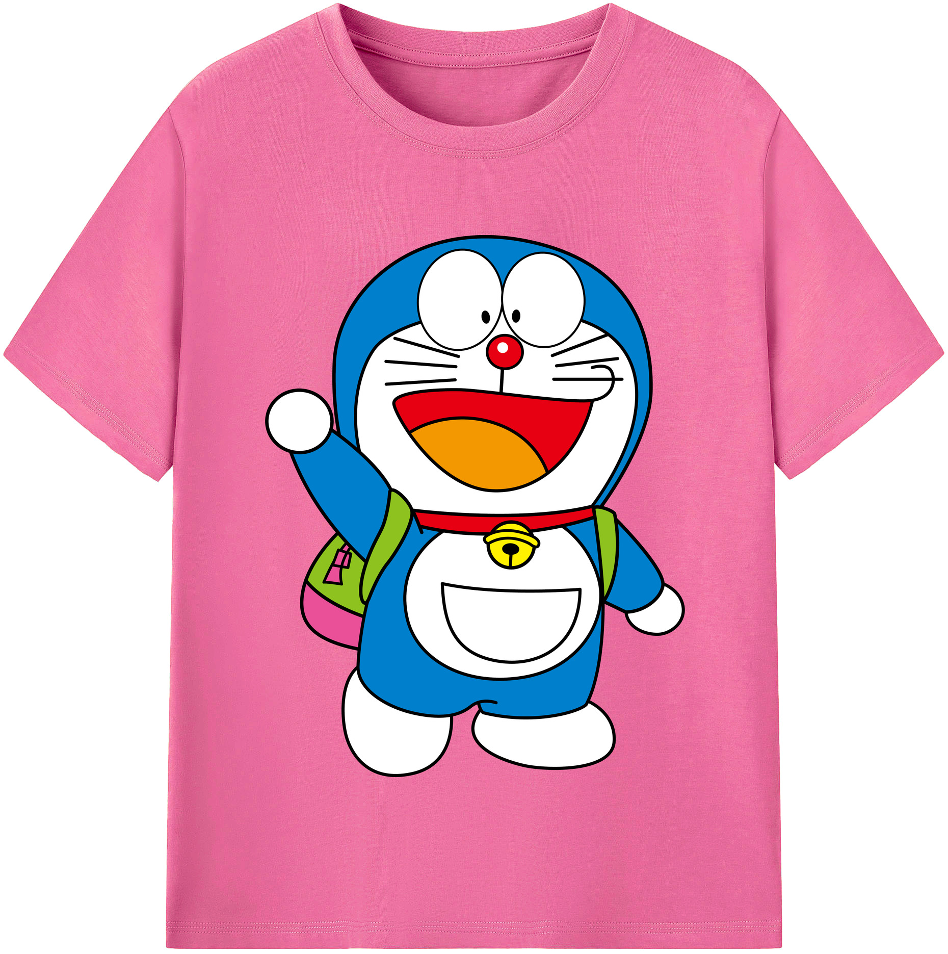 （画像用） ドラえもん Doraemon レディースカジュアルプリントTシャツ（綿100％）